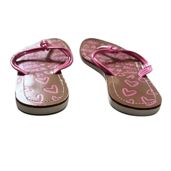 Pink Coach Women's Leather Thong Flip Flops, Size 6 - Picture 4 of 5
